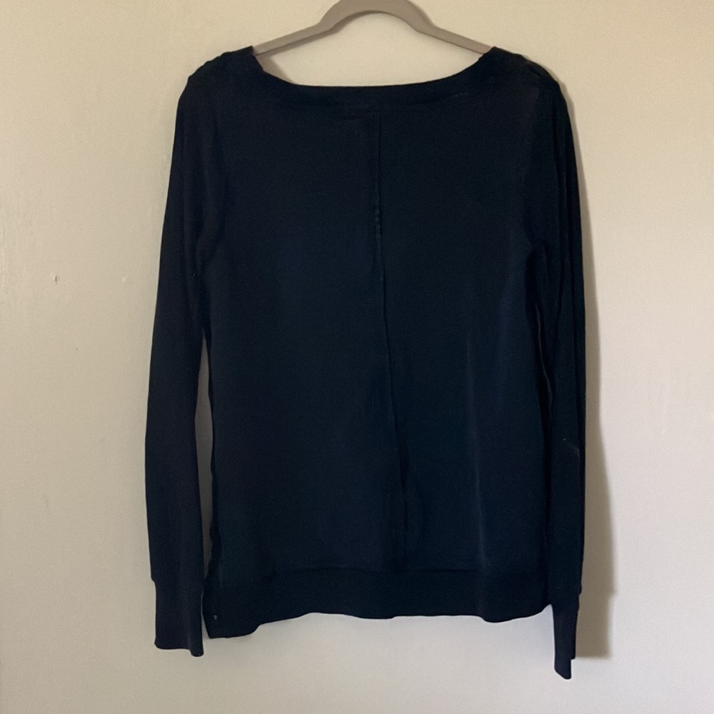 Anthropologie Saturday Sunday Navy Blue Sweatshirt - Picture 2 of 6